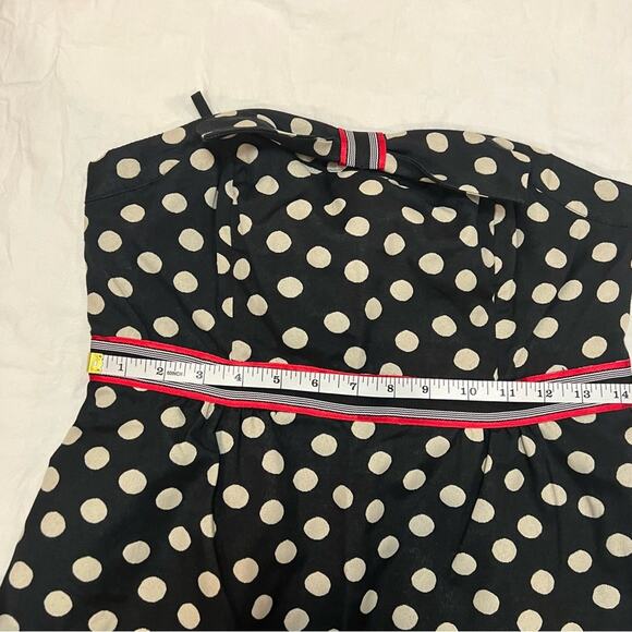 Maeve She Who Is Beautiful Strapless Polka Dot Dress sz 6 - Picture 7 of 12